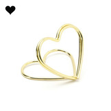 Plaatskaarthouders gouden harten (10st)