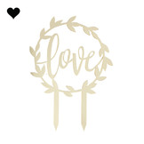 Taarttopper Love Gold Wedding Ginger Ray