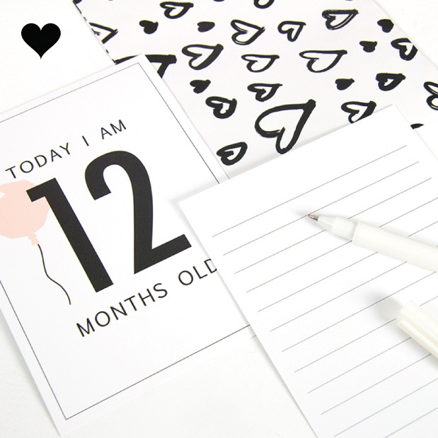 Baby Milestone Kaarten meisje (12st)