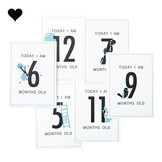 Baby Milestone Kaarten jongen (12st)