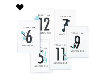 Baby Milestone Kaarten jongen (12st)