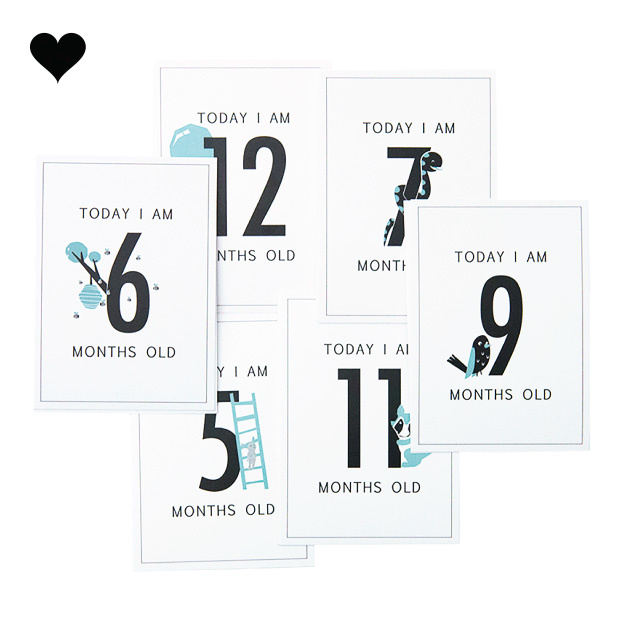 Baby Milestone Kaarten jongen (12st)