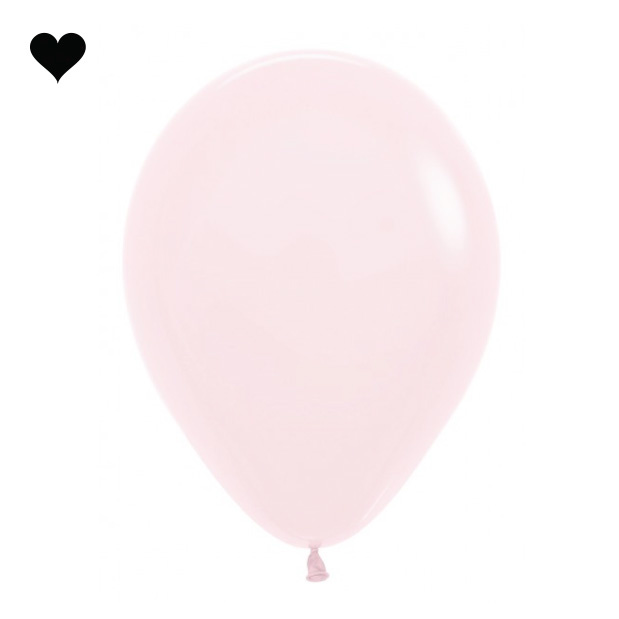 Ballonnen pastel mat roze (10st)