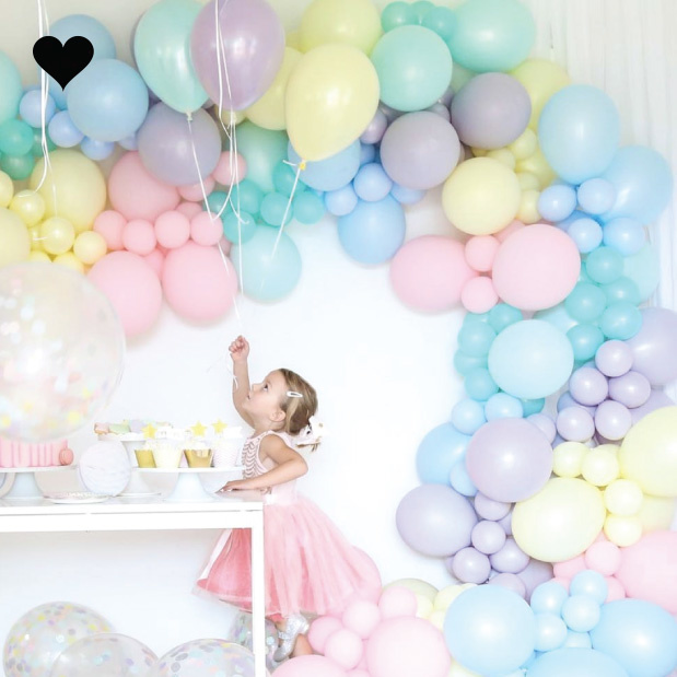 Ballonnen pastel mat roze (10st)