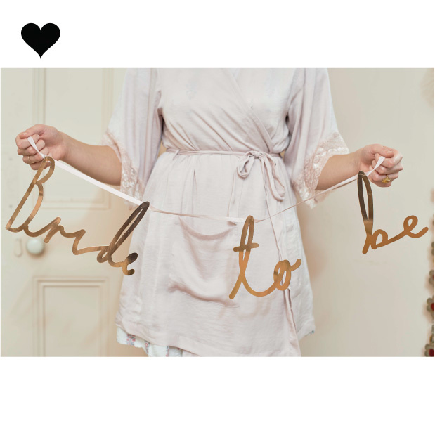 Bride to be slinger Blossom Girls Talking Tables