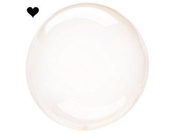 Orbz folieballon clearz crystal oranje (40 cm)