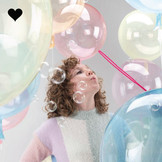 Orbz folieballon clearz crystal oranje (40 cm)