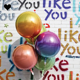 Folieballon ombre geel & oranje (40cm)