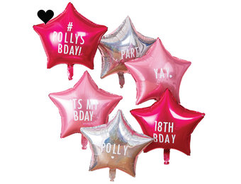 Folieballonnen met stickers (6 st) Stargazer Ginger Ray