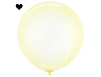 Ballon clearz crystal geel (60 cm)