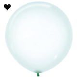 Ballon clearz crystal groen (60 cm)