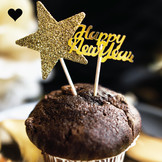 Tafelconfetti Happy New Year goud