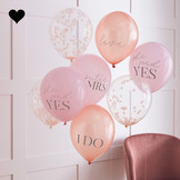 Ballonnen mix Blush Hen (8st) Ginger Ray