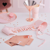 Sjerp Future Mrs met letter stickers Blush Hen Ginger Ray