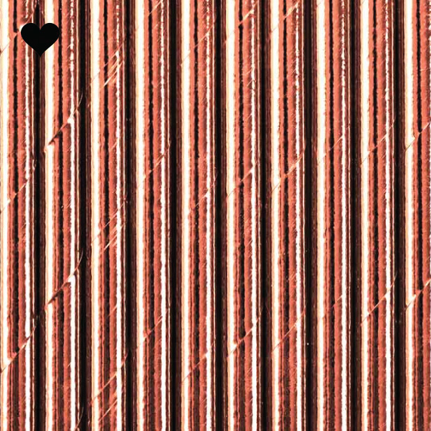 Rietjes roségoud (25st) Ginger Ray