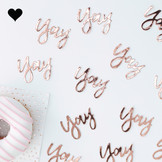 Tafelconfetti Yay roségoud Ginger Ray