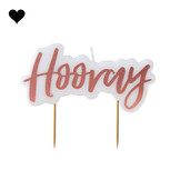 Kaarsje Hooray roségoud Ginger Ray