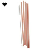 Rietjes metaal roségoud Mix it Up (5st) Ginger Ray