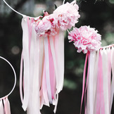 Satijnlint crème op rol (25m)