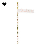 Papieren rietjes met vlag Let's Partea (20st) Ginger Ray