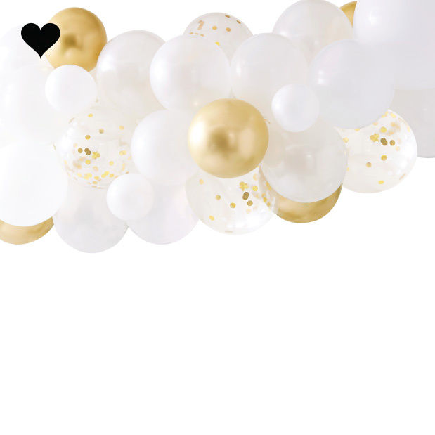 Ballonnenboog Goud Chroom Ginger Ray