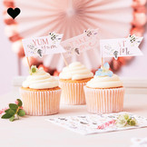 Cupcake toppers Let's Partea (12st) Ginger Ray