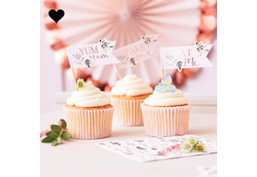 Cupcake toppers Let's Partea (12st) Ginger Ray