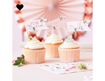 Cupcake toppers Let's Partea (12st) Ginger Ray