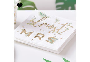 Servetten Almost Mrs Botanical Hen (16st) Ginger Ray