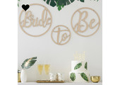 Houten hangers Bride To Be Botanical Hen (3st) Ginger Ray