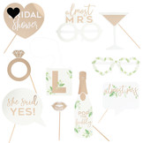 Party Props met letter stickers Botanical Hen (10st) Ginger Ray