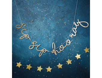 Slinger Sip Sip Hooray Gold Christmas Ginger Ray