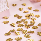 Tafelconfetti blaadjes goud