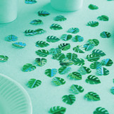 Tafelconfetti blaadjes groen