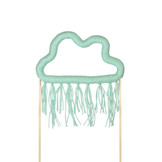 Taarttopper wolk mint katoen