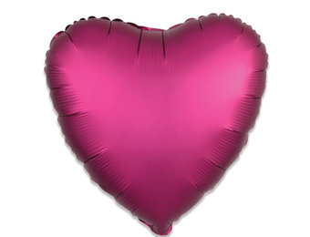 Folieballon satin luxe hart granaatappel (43 cm)