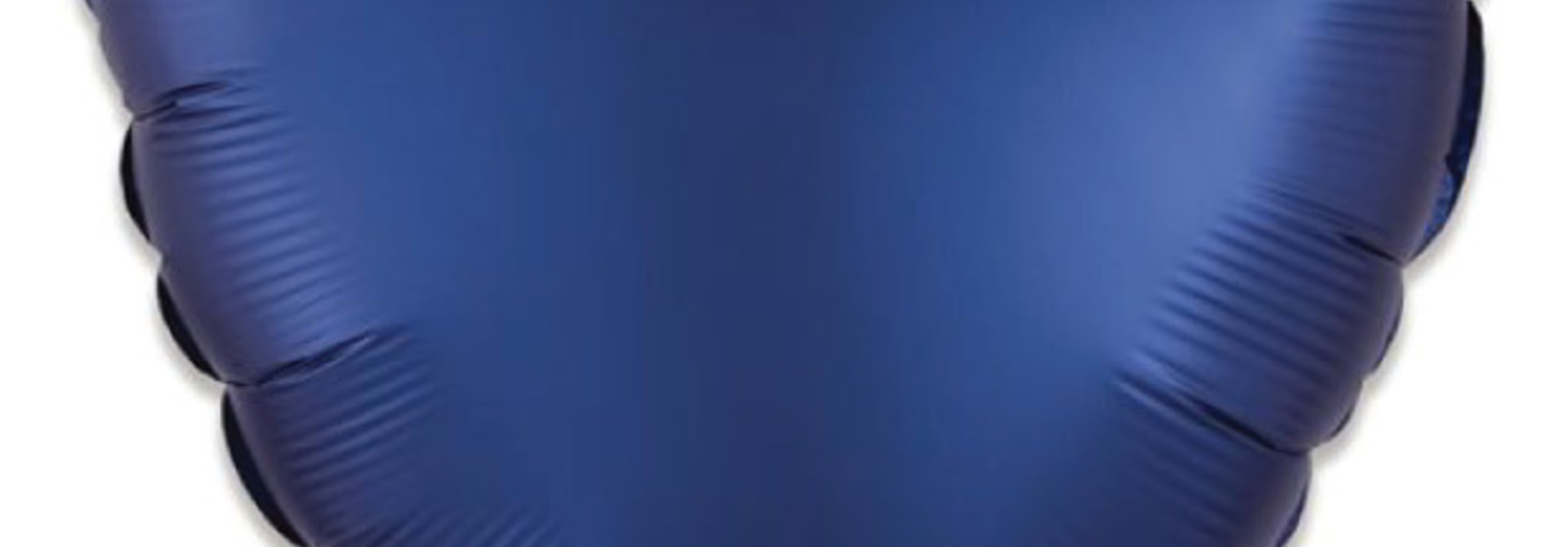 Folieballon satin luxe hart navy (43 cm)