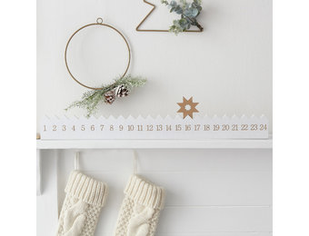 Adventskalender hout A toch of sparkle Ginger Ray