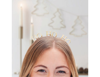 Diadeem HO HO HO A touch of sparkle Ginger Ray