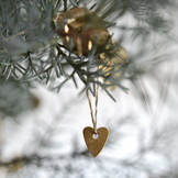 Kersthanger Metal Heart (5st) Delight Department