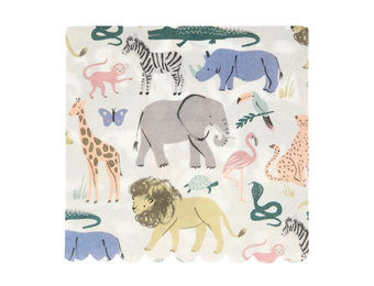 Servetten Safari Animal (20st) Meri Meri