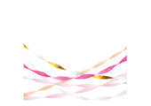 Streamers Pink & Gold (5st) Meri Meri