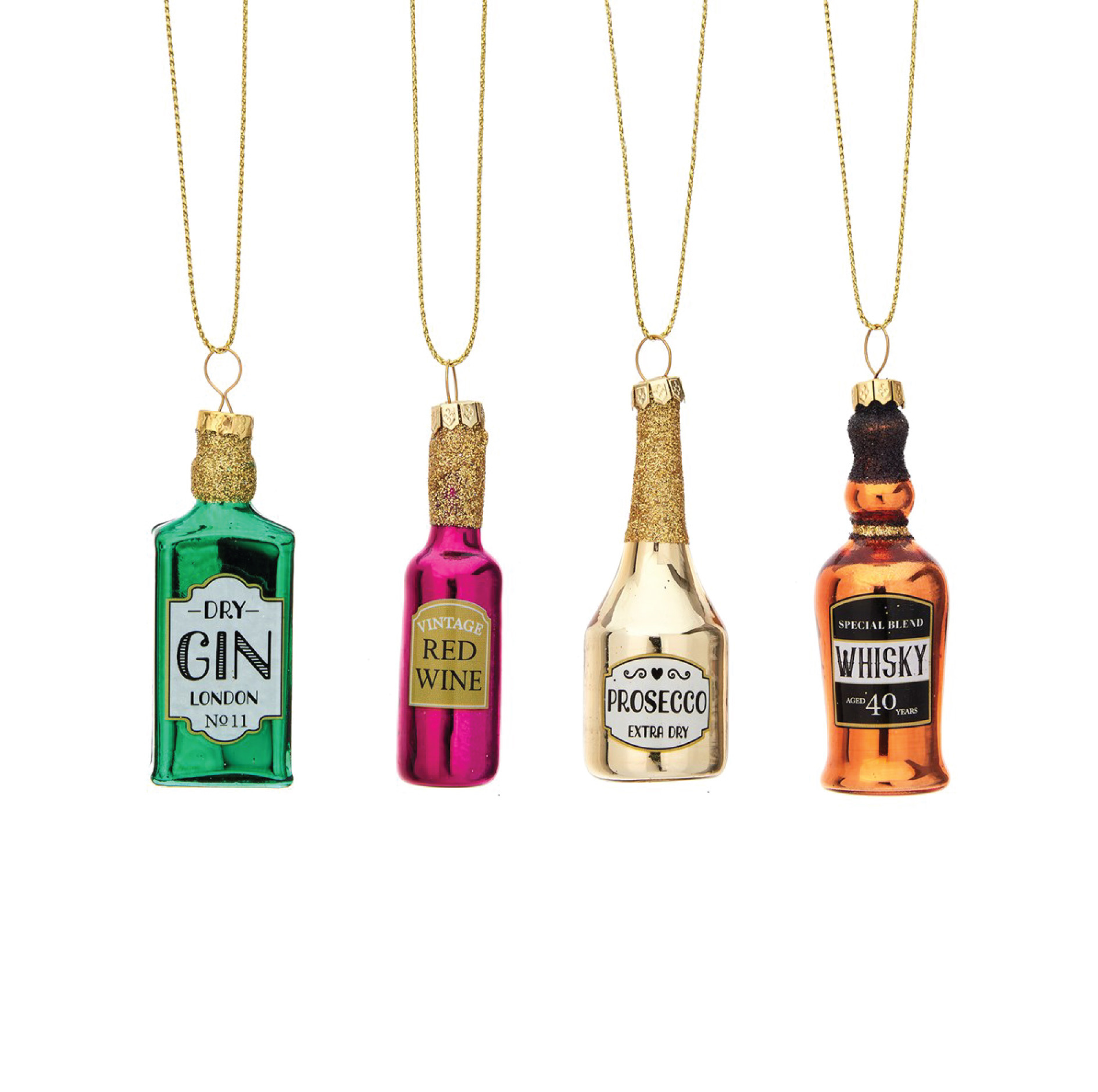 Kersthangers Christmas Cheer Set (4st) Sass & Belle