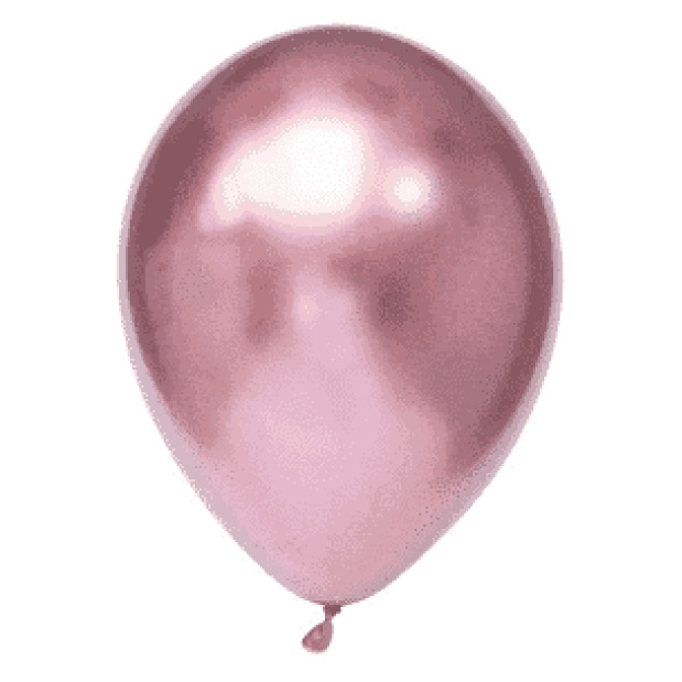 Chroom ballonnen roze (10st)