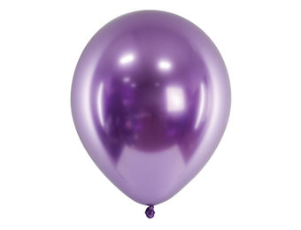 Chroom ballonnen paars(10st)