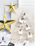 Papieren ster goud (45cm)