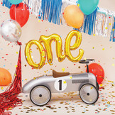 Folieballon ONE goud (66cm)