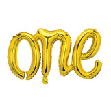 Folieballon ONE goud (66cm)