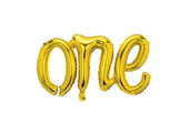 Folieballon ONE goud (66cm)