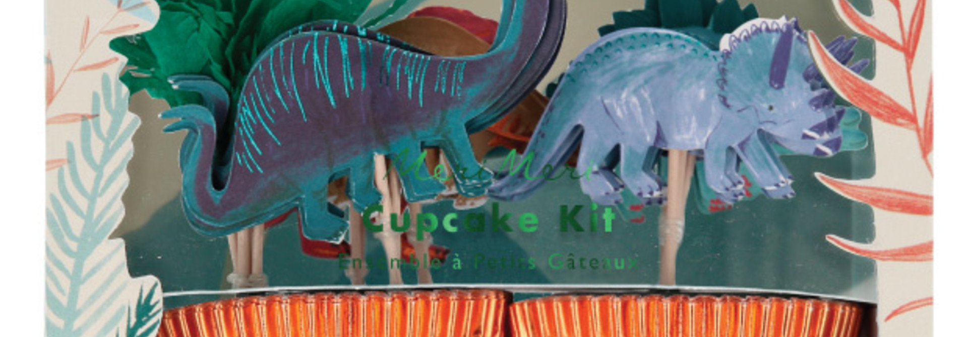 Cupcake kit Dinosaur Kingdom (48st) Meri Meri